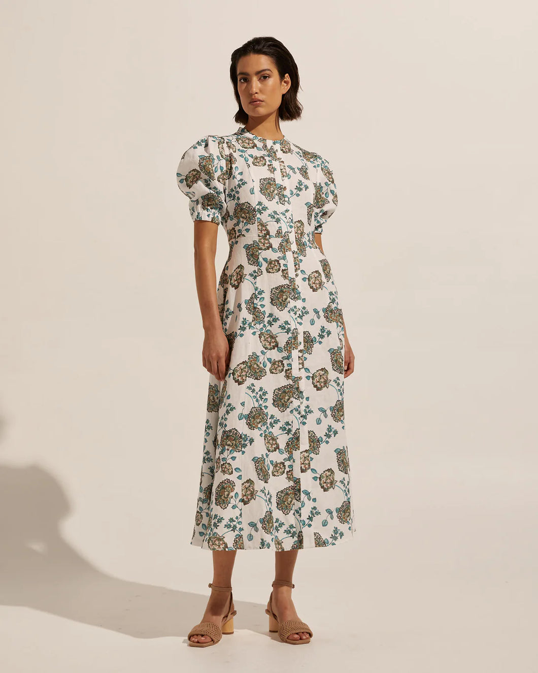 ZOE KRATZMANN IMPULSE DRESS SAGE BOTANIC