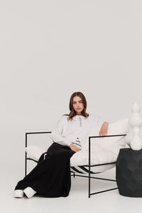 TAYLOR COMPLACEMENT SKIRT BLACK/IVORY
