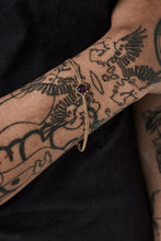 Load image into Gallery viewer, STOLEN GIRLFRIENDS CLUB GOLD LOVE CLAW BRACELET AMETHYST
