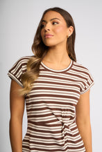 Load image into Gallery viewer, KNEWE PARKER DRESS CHOCOLATE/ECRU
