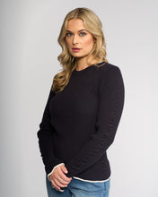 Load image into Gallery viewer, KNEWE LUXE SWEATER INK/WINTER WHITE
