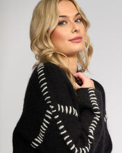 Load image into Gallery viewer, KNEWE LENNOX SWEATER BLACK/WINTER WHITE
