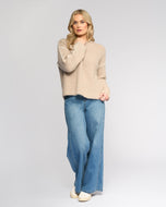 KNEWE LENNOX SWEATER OAT/WINTER WHITE