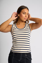 Load image into Gallery viewer, KNEWE RIVIERA TANK ECRU/INK STRIPE
