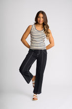 Load image into Gallery viewer, KNEWE RIVIERA TANK ECRU/INK STRIPE

