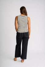 Load image into Gallery viewer, KNEWE RIVIERA TANK ECRU/INK STRIPE
