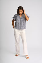 Load image into Gallery viewer, KNEWE ADDISON TOP INK GINGHAM
