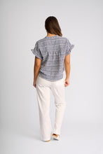 Load image into Gallery viewer, KNEWE ADDISON TOP INK GINGHAM
