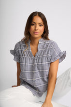Load image into Gallery viewer, KNEWE ADDISON TOP INK GINGHAM
