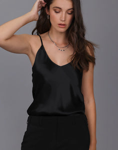 STORM LIQUID SATIN CAMI BLACK