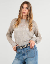 Load image into Gallery viewer, STORM LUREX CABLE SWEATER

