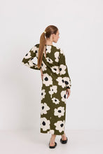 Load image into Gallery viewer, TUESDAY LABEL MAGGIE DRESS OLIVE FLOWER
