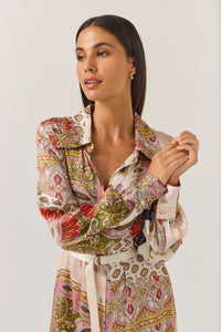 TUESDAY MALA DRESS SUNSET PAISLEY