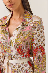 TUESDAY MALA DRESS SUNSET PAISLEY