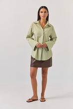 Load image into Gallery viewer, TUESDAY MARK SHIRT EMERALD STRIPE
