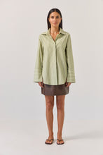 Load image into Gallery viewer, TUESDAY MARK SHIRT EMERALD STRIPE
