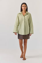 Load image into Gallery viewer, TUESDAY MARK SHIRT EMERALD STRIPE

