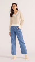 Load image into Gallery viewer, MINK PINK MEGAN V NECK SWEATER BEIGE
