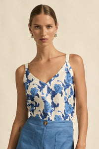 ZOE KRATZMANN MEMO TOP AZURE BOUQUET