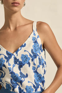 ZOE KRATZMANN MEMO TOP AZURE BOUQUET