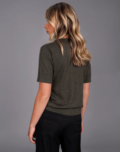 STORM MERINO CLASSIC TEE ARMY GREEN
