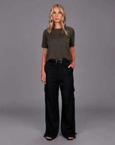STORM MERINO CLASSIC TEE ARMY GREEN