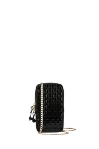 KAREN WALKER MONOGRAM MINI BAG BLACK