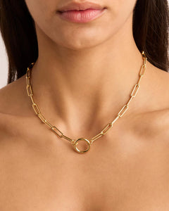 GOLD WITH LOVE ANNEX LINK NECKLACE