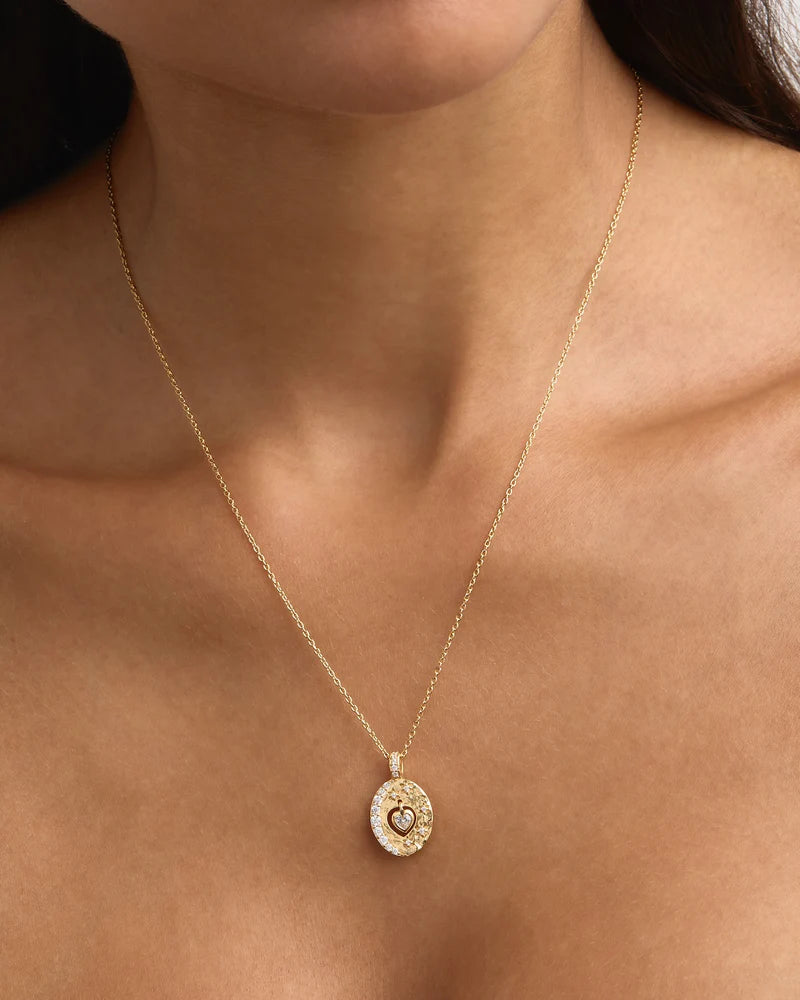 BY CHARLOTTE GOLD LOVE YOU TO THE MOON AND BACK NECKLACE