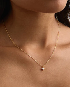 `BY CHARLOTTE GOLD CRYSTAL BLOOM NECKLACE