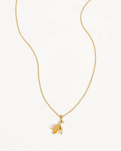BY CHARLOTTE BIRTH FLOWER NECKLACE - SNOWDROP JANUARY