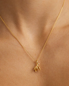 BY CHARLOTTE BIRTH FLOWER NECKLACE - SNOWDROP JANUARY