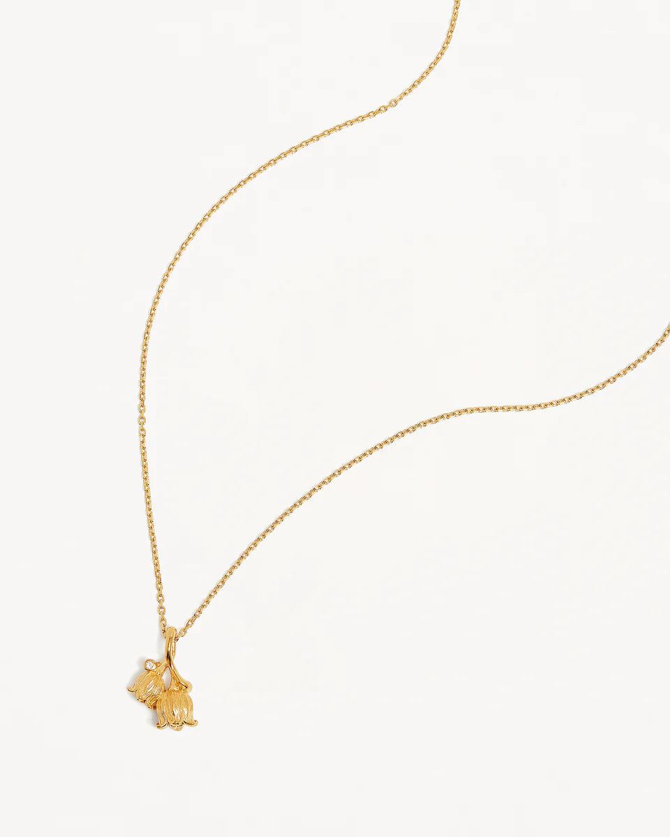 BY CHARLOTTE BIRTH FLOWER NECKLACE - LILY OF THE VALLEY MAY