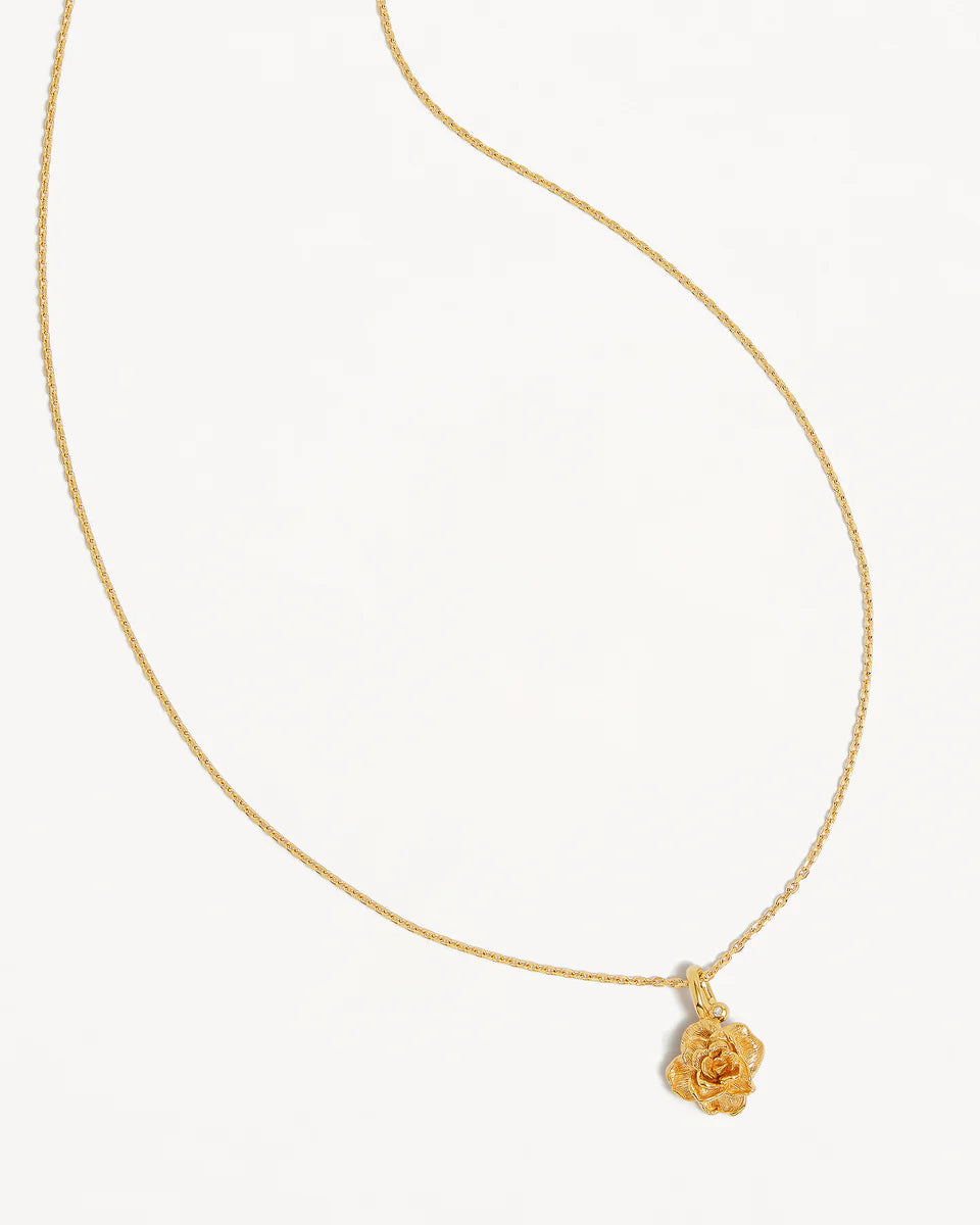BY CHARLOTTE BIRTH FLOWER NECKLACE - ROSE JUNE