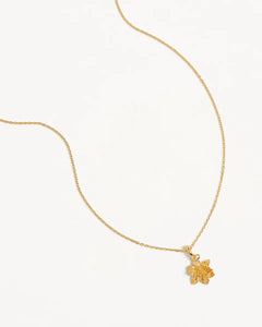 BY CHARLOTTE BIRTH FLOWER NECKLACE - WATERLILY JULY