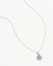 Load image into Gallery viewer, BY CHARLOTTE SILVER BIRTH FLOWER NECKLACE  PEONY - NOVEMBER
