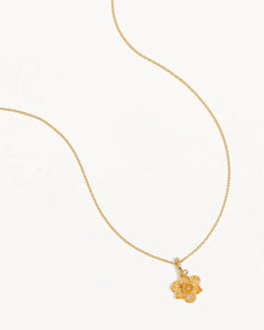 BY CHARLOTTE BIRTH FLOWER NECKLACE - NARCISSUS DECEMBER