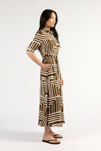 Load image into Gallery viewer, TUESDAY NICOLA DRESS CHOC GEO
