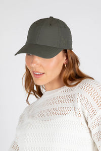 MARLOW NYLON CAP OLIVE