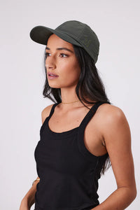 MARLOW NYLON CAP OLIVE