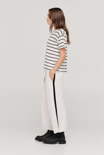 Load image into Gallery viewer, TAYLOR STRIPE SOLACE TEE BLACK/IVORY
