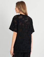 Load image into Gallery viewer, STORM OVERSIZED LACE TEE BLACK
