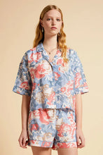 Load image into Gallery viewer, KAREN WALKER ORNAMENTAL BOXER PJ SET CERULEAN BLUE
