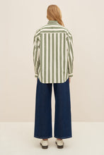 Load image into Gallery viewer, KOWTOW PETRA SHIRT FOREST STRIPE
