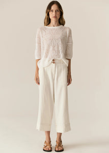 POL CARSEN CROP PANT ECRU