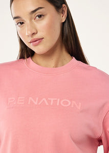 P.E NATION QUALIFY SWEAT DUSTY PINK