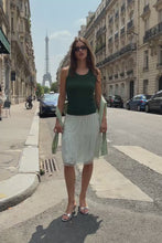 Load and play video in Gallery viewer, ROWIE ZOE CONTRAST KNIT TANK BOTTLE GREEN
