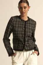 Load image into Gallery viewer, ZOE KRATZMANN QUILL JACKET BLACK PORCELAIN CHECK
