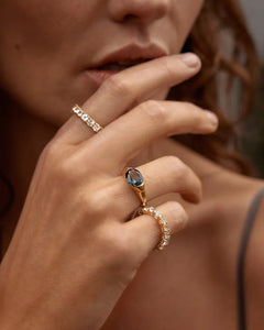 BY CHARLOTTE GOLD SACRED JEWEL TOPAZ RING