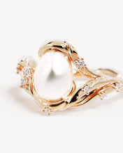 Load image into Gallery viewer, BY CHARLOTTE GOLD DIVE INTO SERENITY PEARL RING
